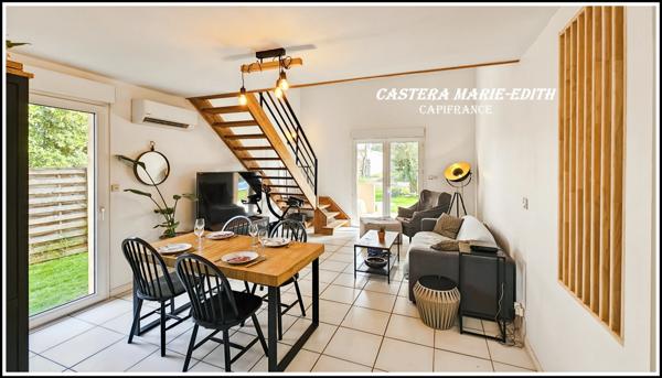 Maison PLAIN-PIED 110,23 M² - 6 pièces - 3 chambres + Mezzanine -Garage - Piscine neuve - PARCELLE 949 M² SEGOUFIELLE (32)