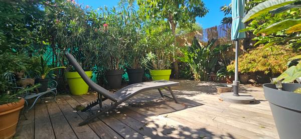 a vendre Nice Ouest Rez de jardin 3 pieces au calme, oriente sud avec piscine