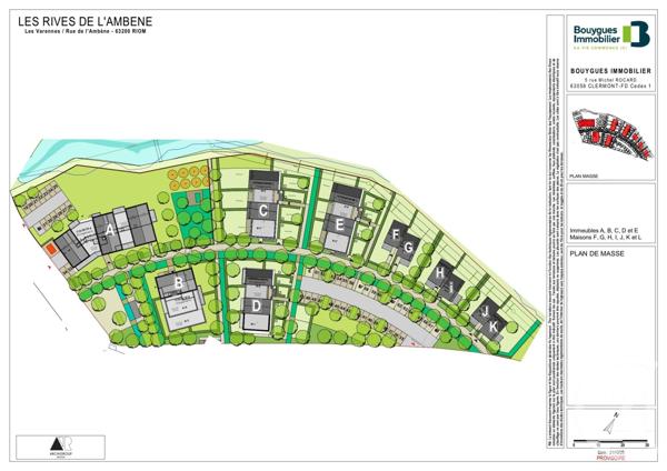 Appartement F3 à vendre  3 pièces - 60 m2 RIOM - 63