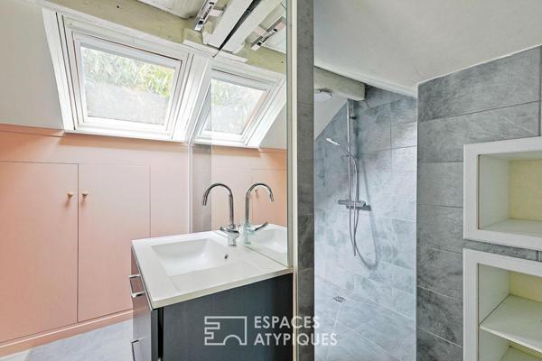 Maison de caractère revisitée avec double jardin et volumes de vie ouverts