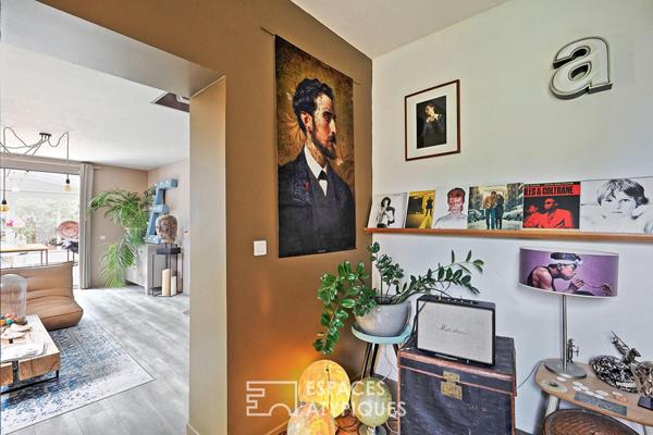 Maison de caractère revisitée avec double jardin et volumes de vie ouverts