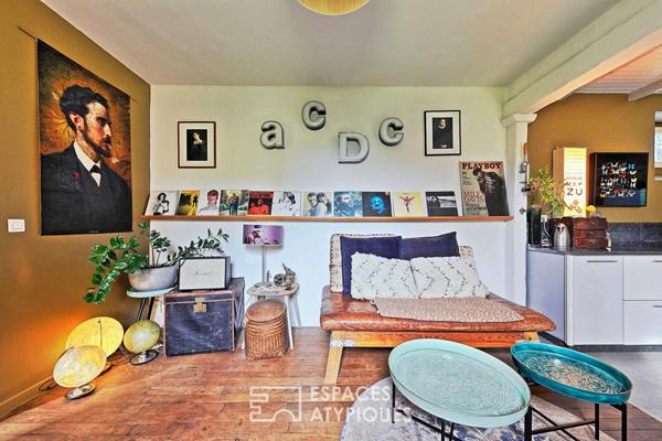 Maison de caractère revisitée avec double jardin et volumes de vie ouverts