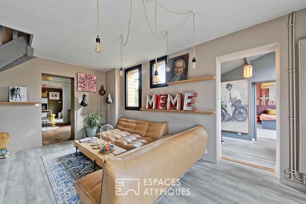 Maison de caractère revisitée avec double jardin et volumes de vie ouverts