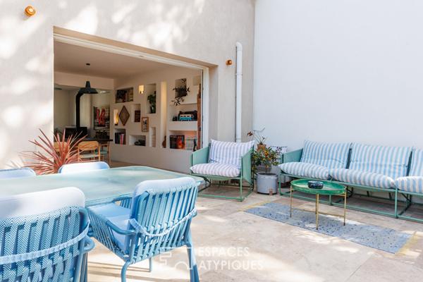 Ensemble immobilier à la Capte avec terrasses, garage et plage à 100 m