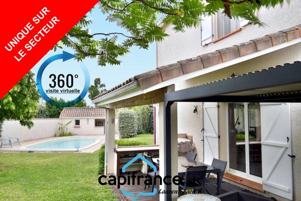 Maison à vendre 6 pièces - 162 m² - 31270 - piscine - terrain + 1000 m²