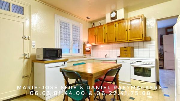 Maison  4 pièce(s) 80 m² + véranda 27m², 2 garages, grand jardin