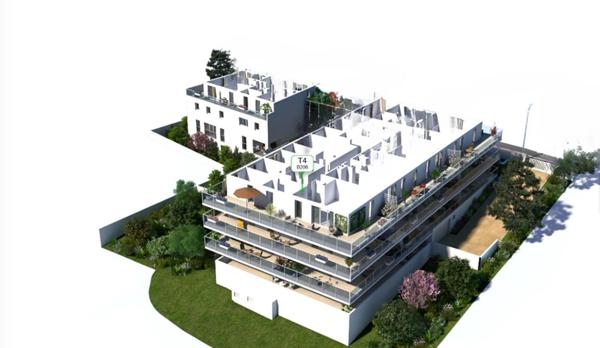 T4 lumineux de 89 m², terrasse de 63 m², avec vue panoramique sur le bassin de Thau
