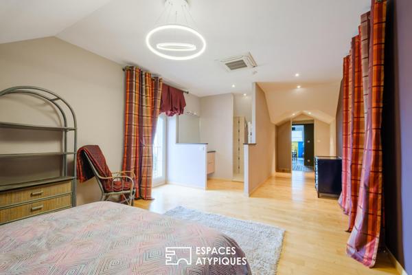 Loft hors normes avec piscine intérieure et appartement autonome