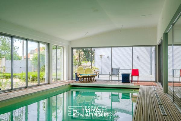 Loft hors normes avec piscine intérieure et appartement autonome