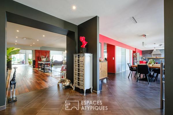 Loft hors normes avec piscine intérieure et appartement autonome
