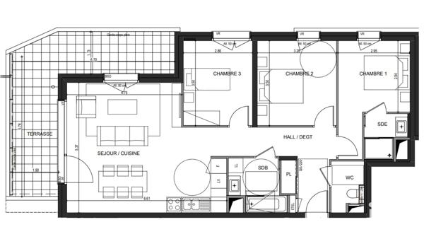 Appartement à vendre 4 pièces 83 m² Annecy