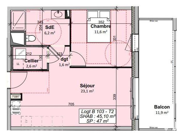 Appartement à vendre 2 pièces 45 m² Givrand