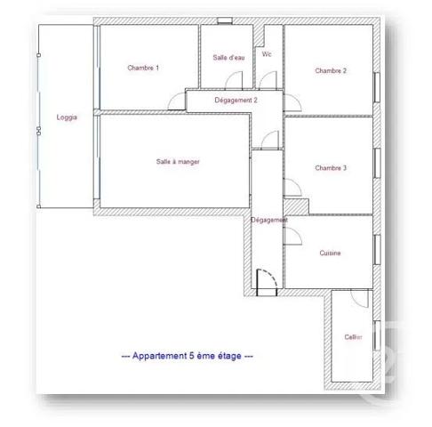 Appartement T4 à vendre  4 pièces - 102,66 m 2   MONTAUBAN  - 82