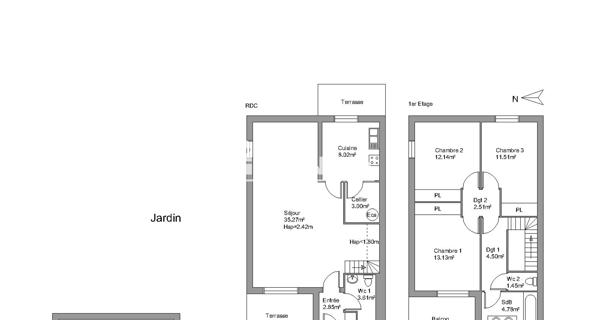 Location Maison 4 pièces 102.77 m² - Les Angles 30133