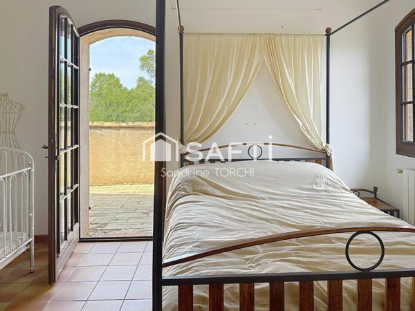 Maison 105 m² sur 1300 m² de terrain avec piscine et garage à Lorgues (83510)