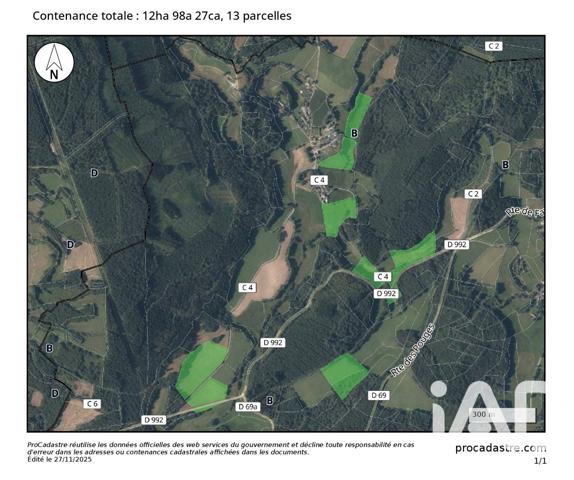 Terrain à vendre 129 827 m² Nedde