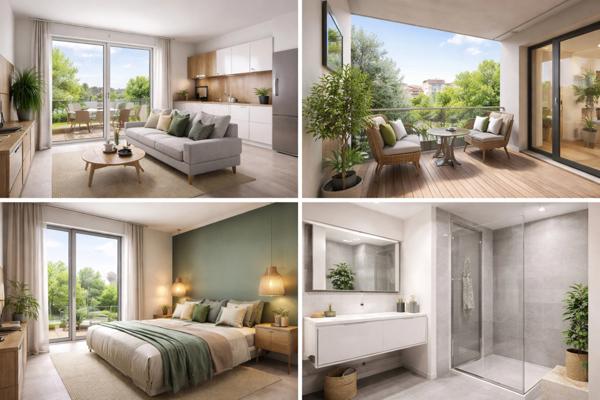 Appartement 3 pièces 64,55 m² avec balcon à Noisy-le-Grand (93160) – Rue de la Varenne