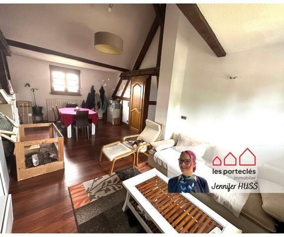 Appartement 3/4 pièces 107m2 en duplex, garage au centre de Saverne
