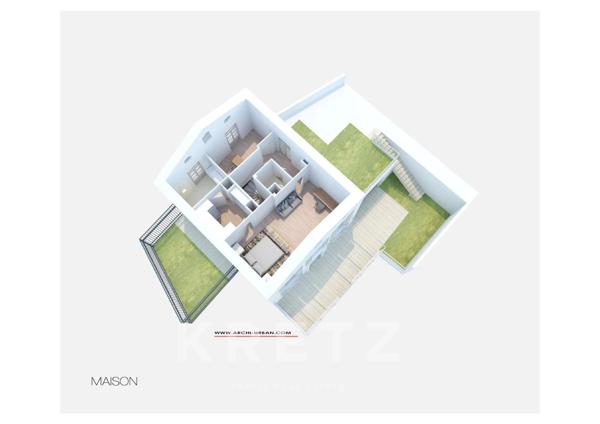 Maison neuve au bord de l'eau