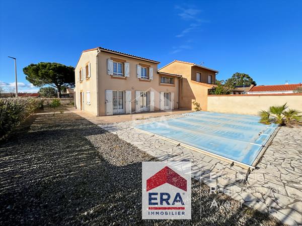 Nouveauté Maison rare à vendre à Saint Cyprien Plage - 3 faces -4 pièces, piscine, garage, T2 independant