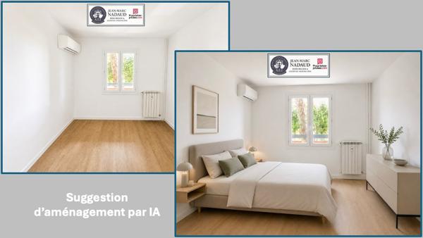 3 PIÈCES ENTIÈREMENT RÉNOVÉ  CLIM+ GARAGE + CAVE, TOUT À PIED'