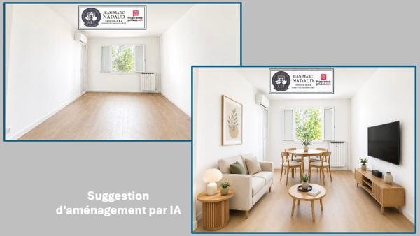 3 PIÈCES ENTIÈREMENT RÉNOVÉ  CLIM+ GARAGE + CAVE, TOUT À PIED'