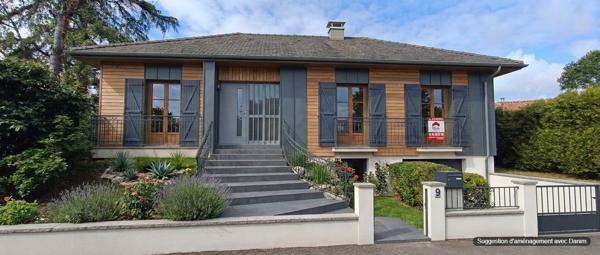 Maison des années 70 avec fort potentiel sur sous-sol complet et beau jardin !