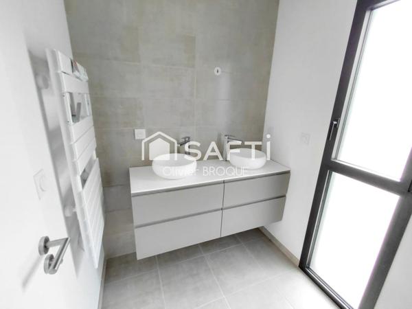 Maison de plain pied toute neuve, 3 chambres, classée A,quartier calme, proche des commoditées