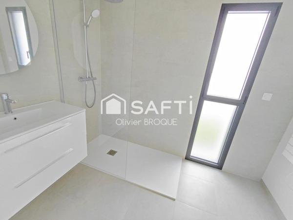 Maison de plain pied toute neuve, 3 chambres, classée A,quartier calme, proche des commoditées