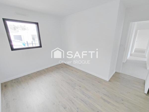 Maison de plain pied toute neuve, 3 chambres, classée A,quartier calme, proche des commoditées