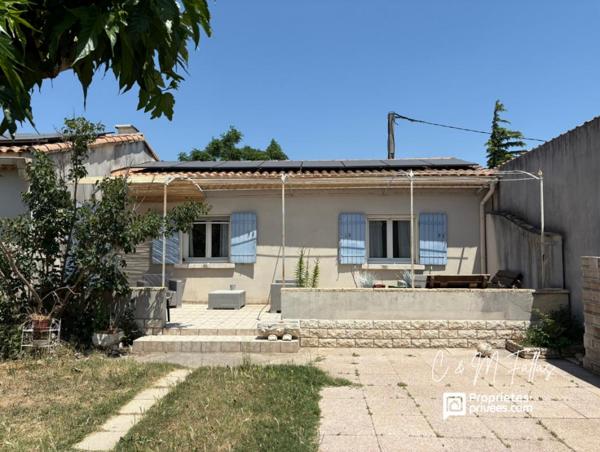 Maison 3 chambres de plain-pied avec jardin - Sorgues