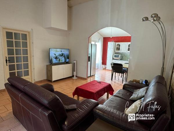 Maison 3 chambres de plain-pied avec jardin - Sorgues