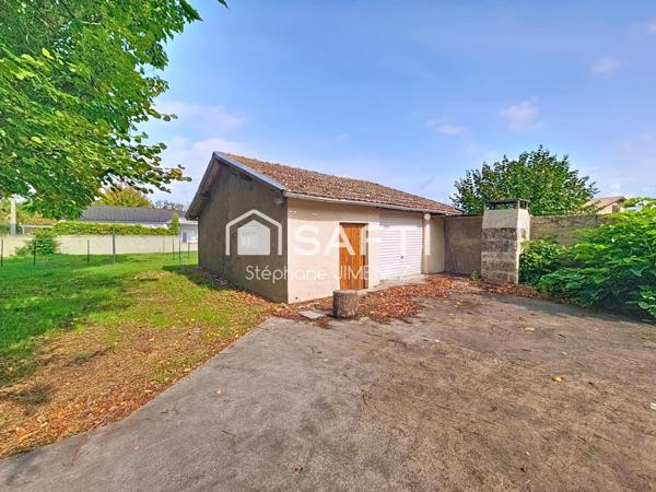 Maison de 67m² à rénover sur beau terrain de 1050 m²