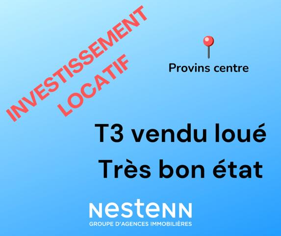 Appartement Provins 3 pièces, 2 chambres, remises et cave / gare accessible à pieds