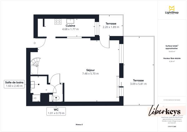 Un appartement duplex en RDC / 1er étage de 4 pièces de 106 m² avec Terrasses/balcons - M° Crimée - Paris 19ème