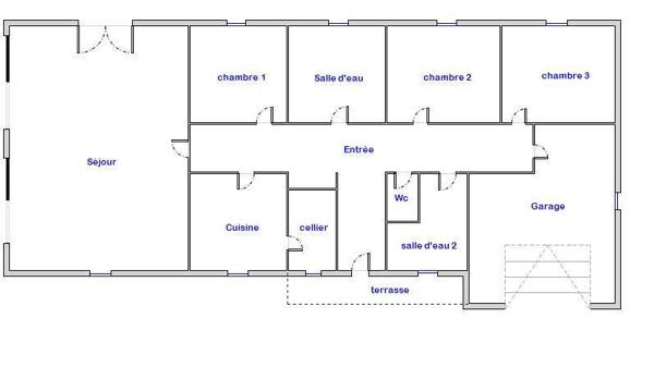Maison T4 de 141m2 avec garage et jardin - maison avec accessibilité PMR