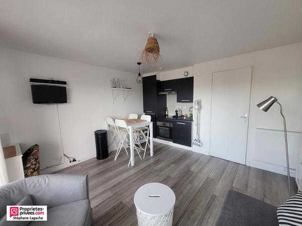 Appartement Hardelot Plage studio cabine 23 m2 avec  vue mer et terrasse