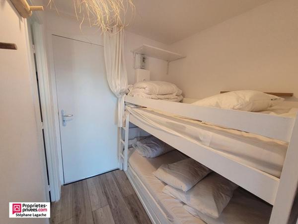 Appartement Hardelot Plage studio cabine 23 m2 avec  vue mer et terrasse
