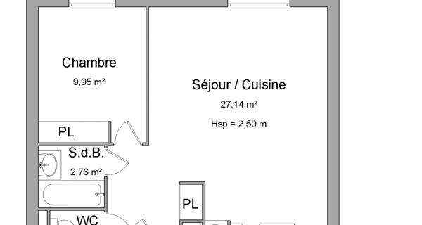 Location Appartement 2 pièces 41.1 m² - Varennes-vauzelles 58640