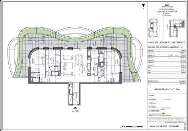 Appartement à vendre 4 pièces ,Le grand confort dans un cadre d’exception, AIX LES BAINS (73)