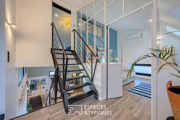 Maison contemporaine avec terrasses et garage double en hypercentre