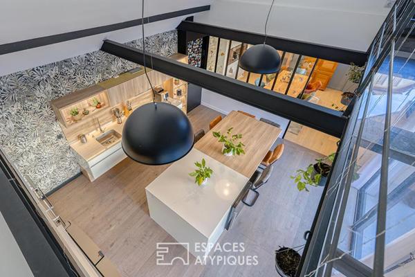 Maison contemporaine avec terrasses et garage double en hypercentre
