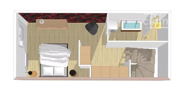 T2 duplex de 45 m² avec jardin clôturé de 15 m²