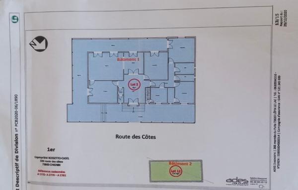 Chignin-Appartement de 161 m2 Carrez vue magnifique sur le Granier