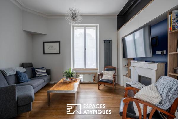 L’élégance bourgeoise au coeur d’un jardin secret avec piscine