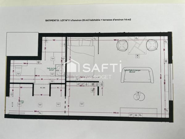 Avenue Jean Jaurès - Studio neuf de 31 m2 avec terrasse de 14m2