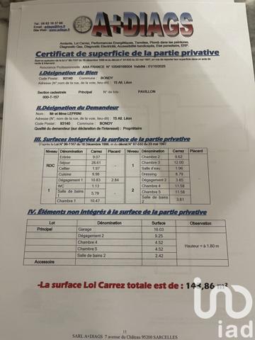 Maison à vendre 7 pièces 144 m² Bondy