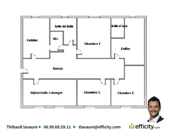 Maison 4 pièces - 100 m²