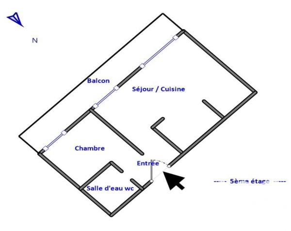 Location appartement 2 pièces 52 m² Rueil-Malmaison