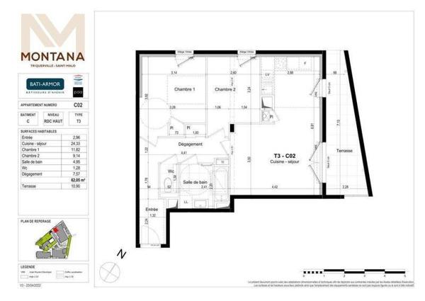 Appartement 3 pièces - 35400 Saint-Malo